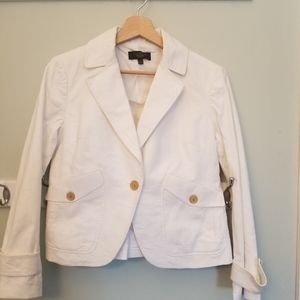 Talbots white blazer, size 6 petite